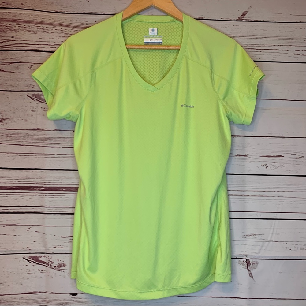 Columbia Omni Freeze Zero active top | Neon green
